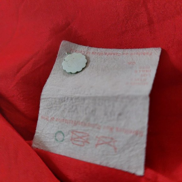 Women's light Pea Coat, Red, Size 46(L/XL) - Picture 8 of 9